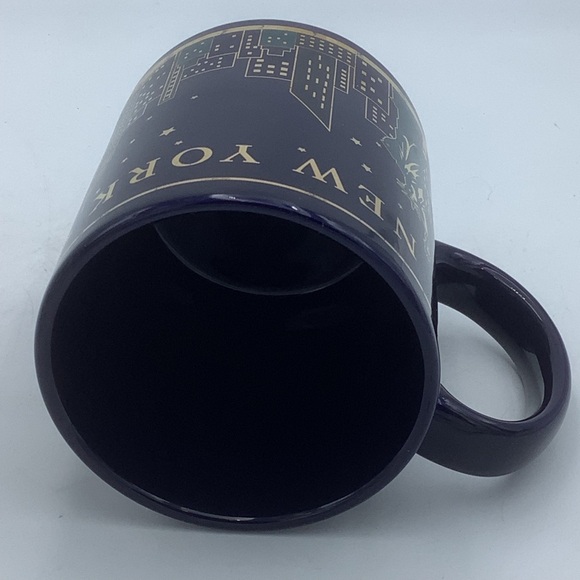 Torkia Cobalt Blue and Gold New York City Skyline Mug - Picture 10 of 10